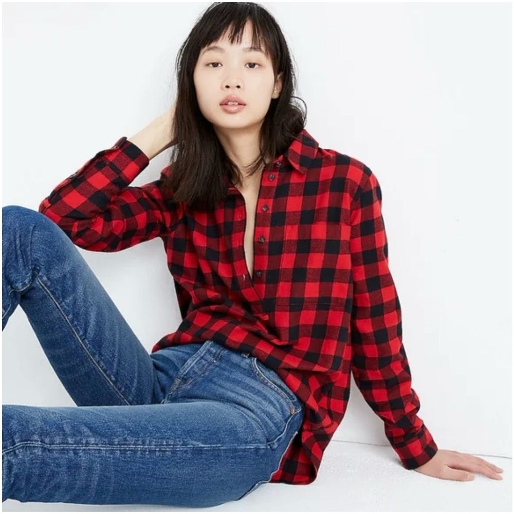 Madewell Buffalo Check Plaid Flannel